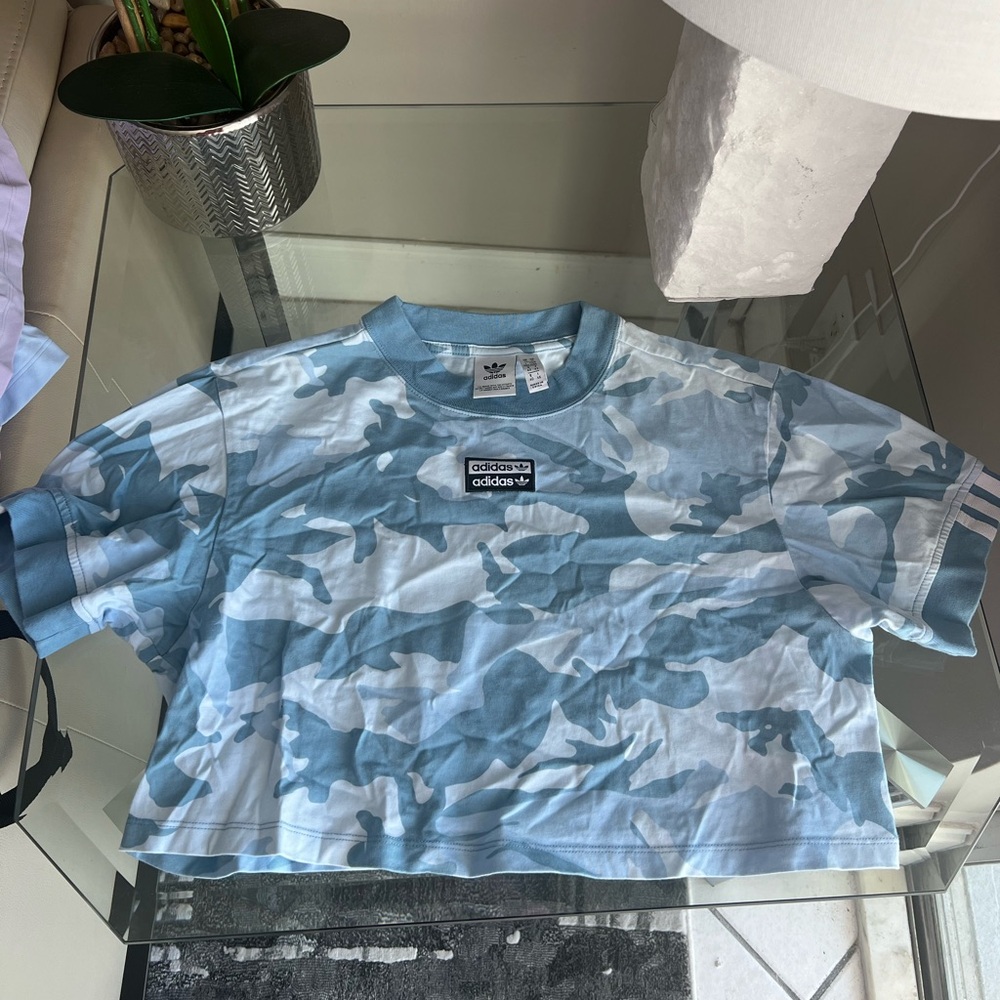Adidas Camo Cropped Top